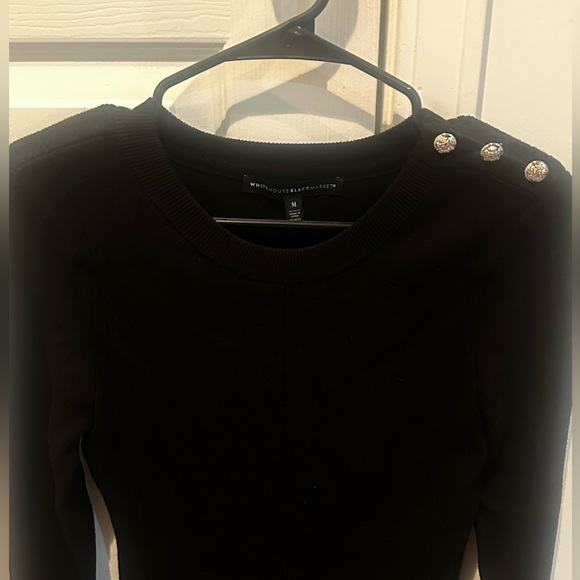 White House Black Market Long Sleeve Light Sweater - Picture 2 of 4